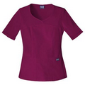 Cherokee Workwear Novelty V-Neck Top